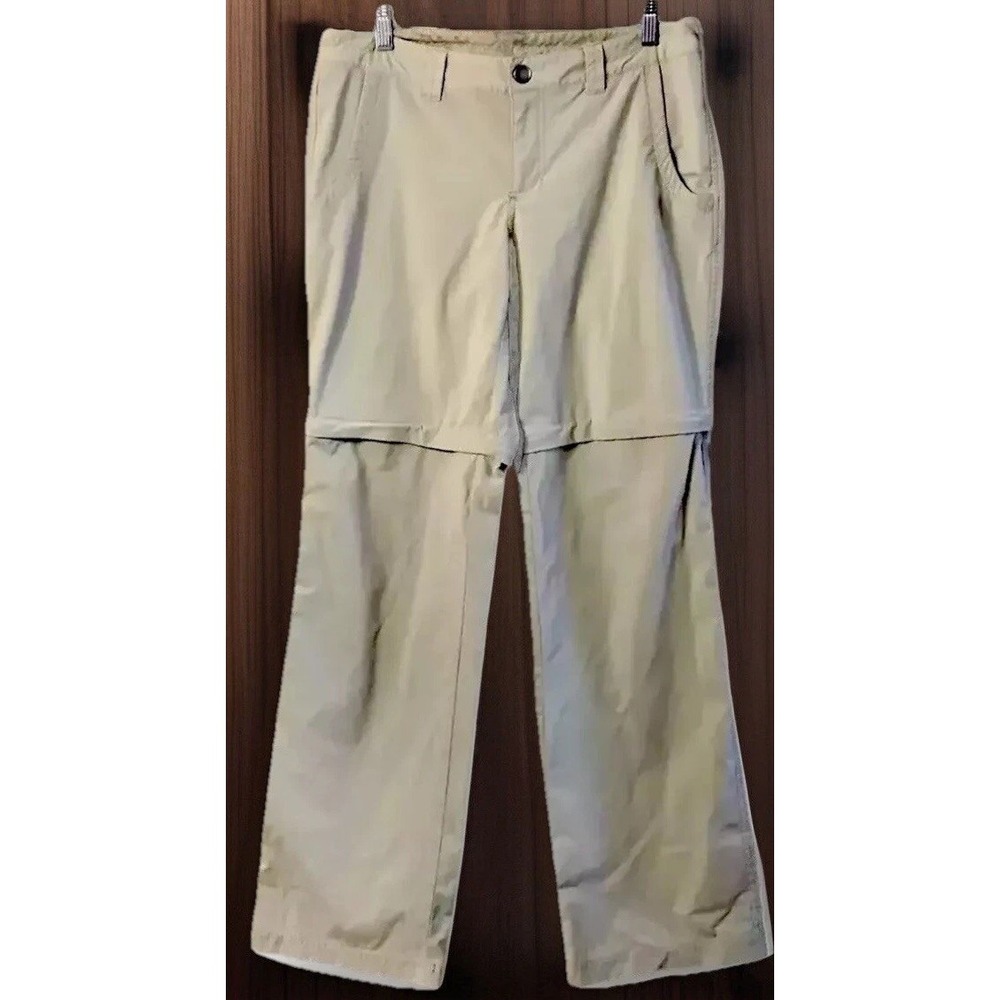 Eddie Bauer Travex Womens Convertible Zip Off Leg Pants Sz 6 Zip Pockets Hiking
